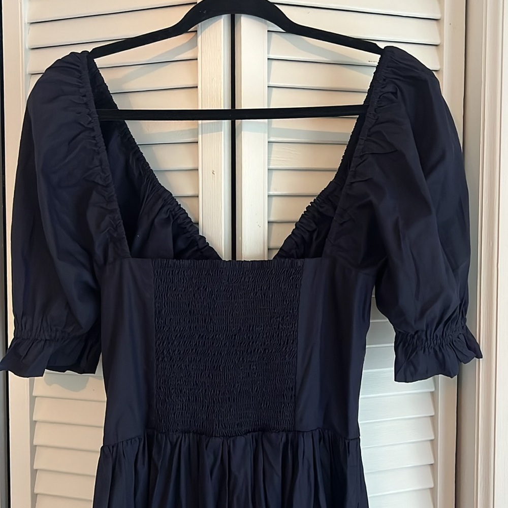 NWT Quince organic cotton puff sleeve dress size S - Picture 8 of 9